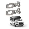 Hot Water Heater Cover Cam Lock Metal Door Latch Fastener Compatible for Cupboards RVs Trailer Camper Accessorie 2-Piece