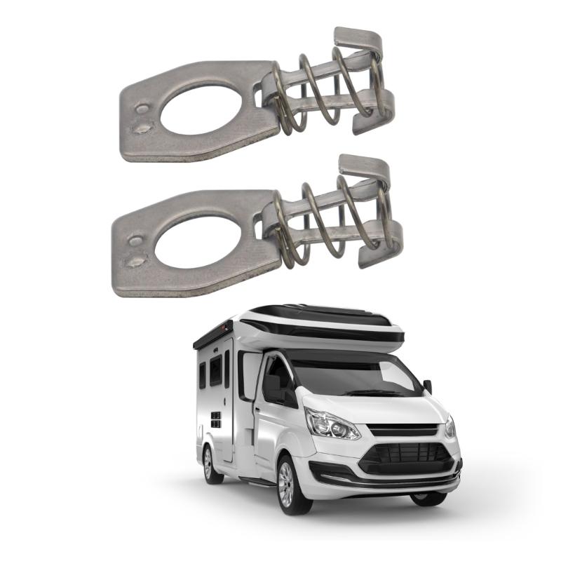 Hot Water Heater Cover Cam Lock Metal Door Latch Fastener Compatible for Cupboards RVs Trailer Camper Accessorie 2-Piece