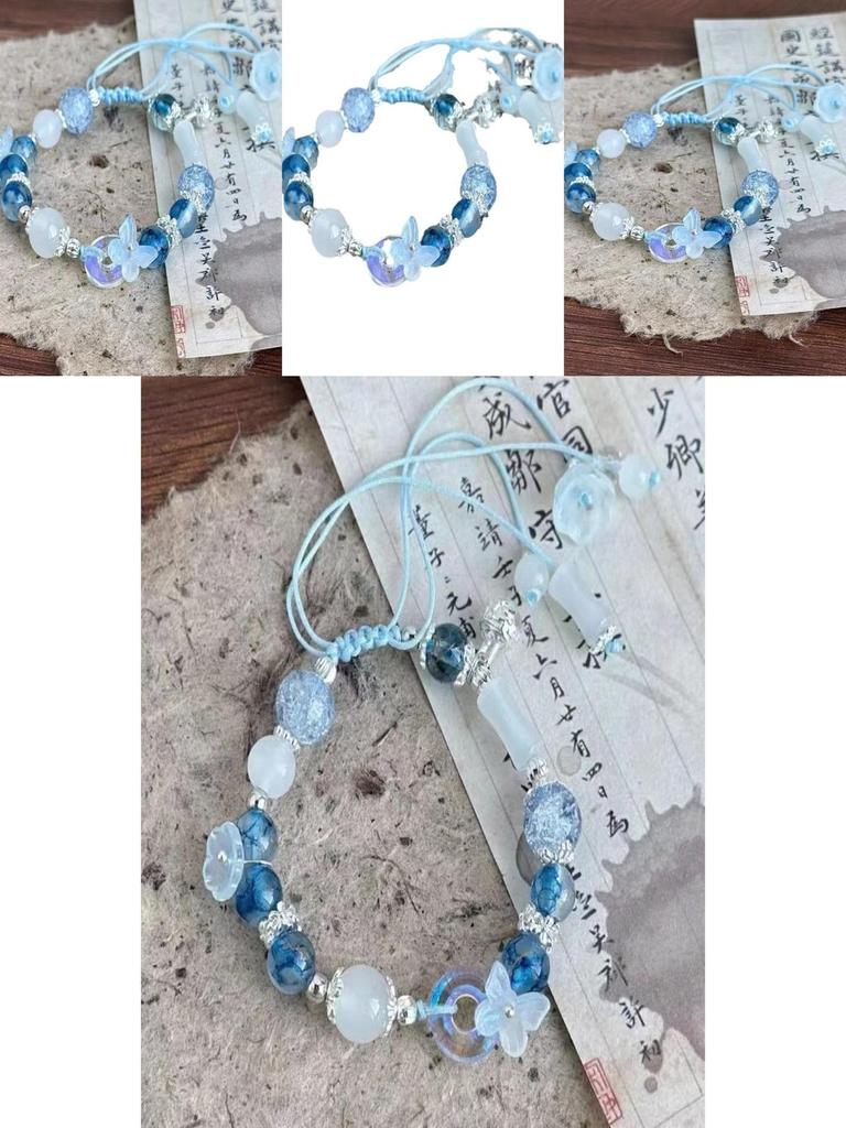 Chinese Floral Beaded Bracelet For Women Adjustable Handmade New Design