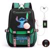 Campus-Style Cartoon Print Personalized Versatile Backpack, Student Casual Large-Capacity Backpack
