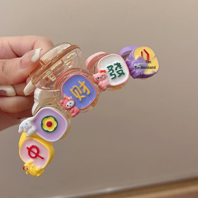 

Хобби Маджон Женская Большая Заколка для Волос Акула - Аксессуар для Прически Пучок 2023