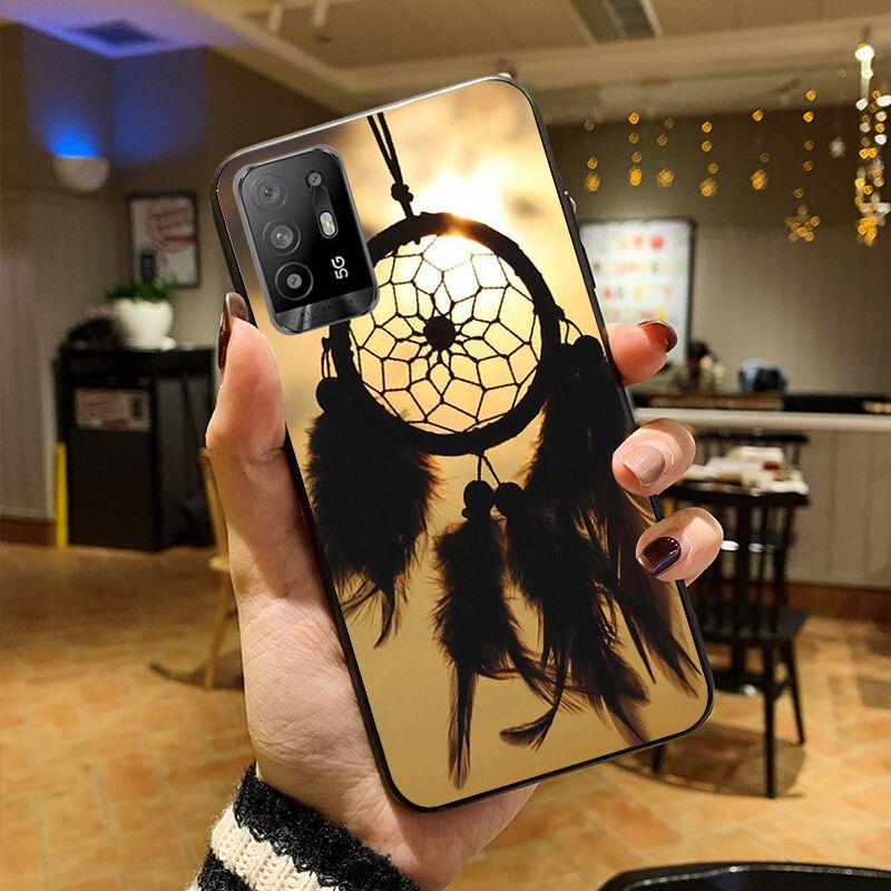 

Funda Blue Dreamcatcher Dream Catcher Чехол для телефона OPPO A74 A94 A3S A5S A9 A12 A15S A52 A53S A72 A73 2020 A91 5G Чехлы coque OPPO A52