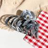 High-end Texture Marble Pumpkin Hair Clip Back of The Head Updo Shark Clip Grappling Clip Hair Accessory
