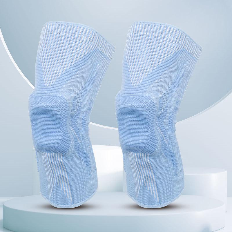 Sports Knee Pads Non Slip Nylon Basketball Football Running Silicone Knee Pads Breathable Fitness Protective Gear