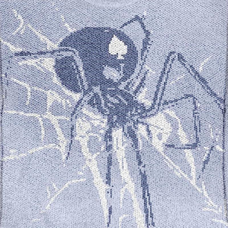 Pulover tricotat din bumbac de toamnă Harajuku casual Y2k Vintage cu găuri libere