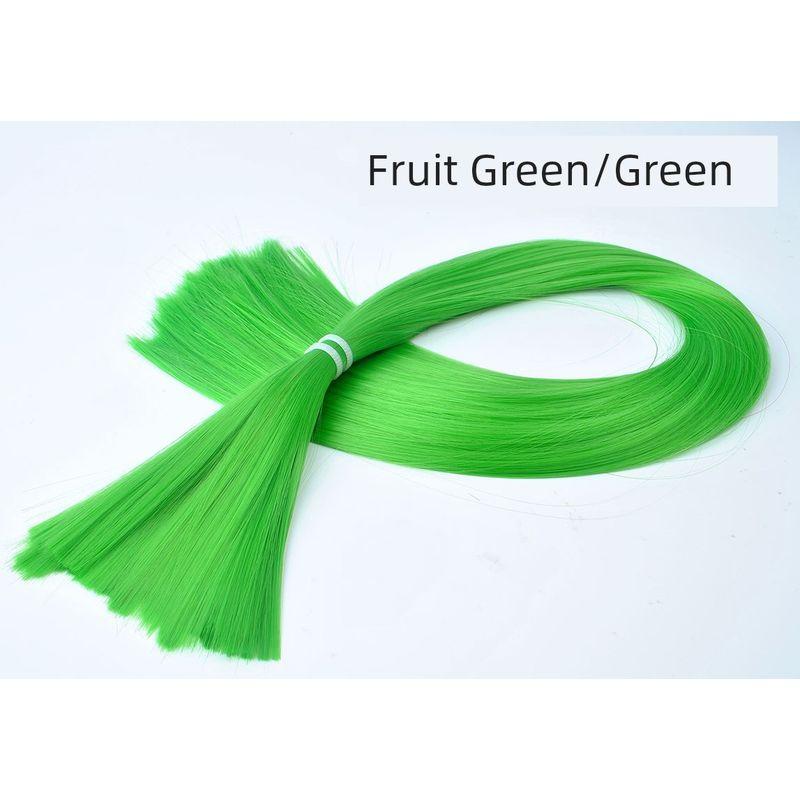 

Цветной наращенный волос Окрашенный Бесшовный Плетеный Цветная нить Ручное вязание крючком Наращивание волос Искусственный парик Распределение волос Шелковистый Кристальный волос Плетение для тела Green (50cm/20g)