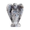 Rose Quartz and Jade Angel Carvings - Semi-Precious Crystal Home Decor