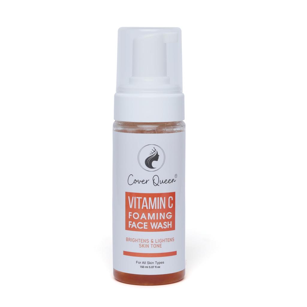 Cover Queen Vitamin-C Foaming Face Wash Brightens & Lightens Skin Tone
