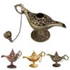 Zinc Zinc Alloy Home Decor Hollow Out Desktop Decor Ornaments Aladdined Magic Lamp Incense Holder Tea Pot