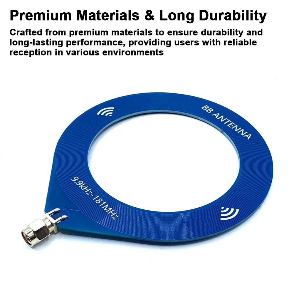 Small BB Antenna 9.9khz 181mhz Broad Frequency Donut MW SW Antenna SMA Interface Directional Reception Loop Antenna for