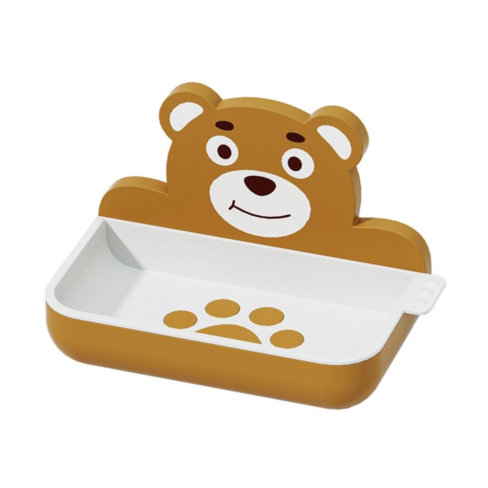 

Милая настенная мыльница, пластиковый поддон для слива, мыльница, полка для хранения мыла, кухня коричневый