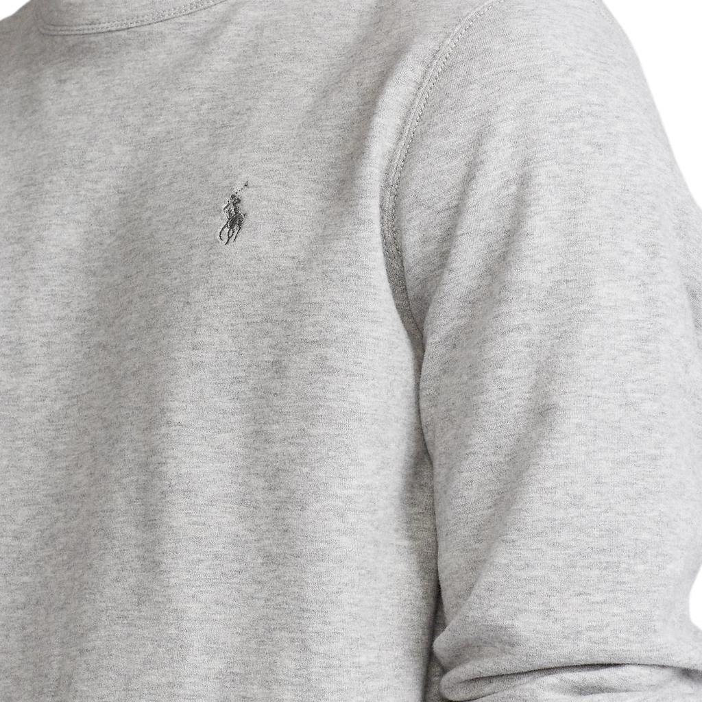 Polo Ralph Lauren Solid Color Pony Logo Embroidered Crew Neck Long Sleeve Sweatshirt Men sweatshirt Gray MNPOKNI16821237-020