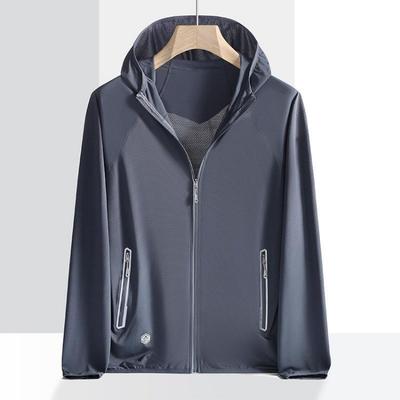 Ice Silk Sunscreen Suit Ultra Thin Breathable Skin Jacket Quick Drying Outdoor Plus Size