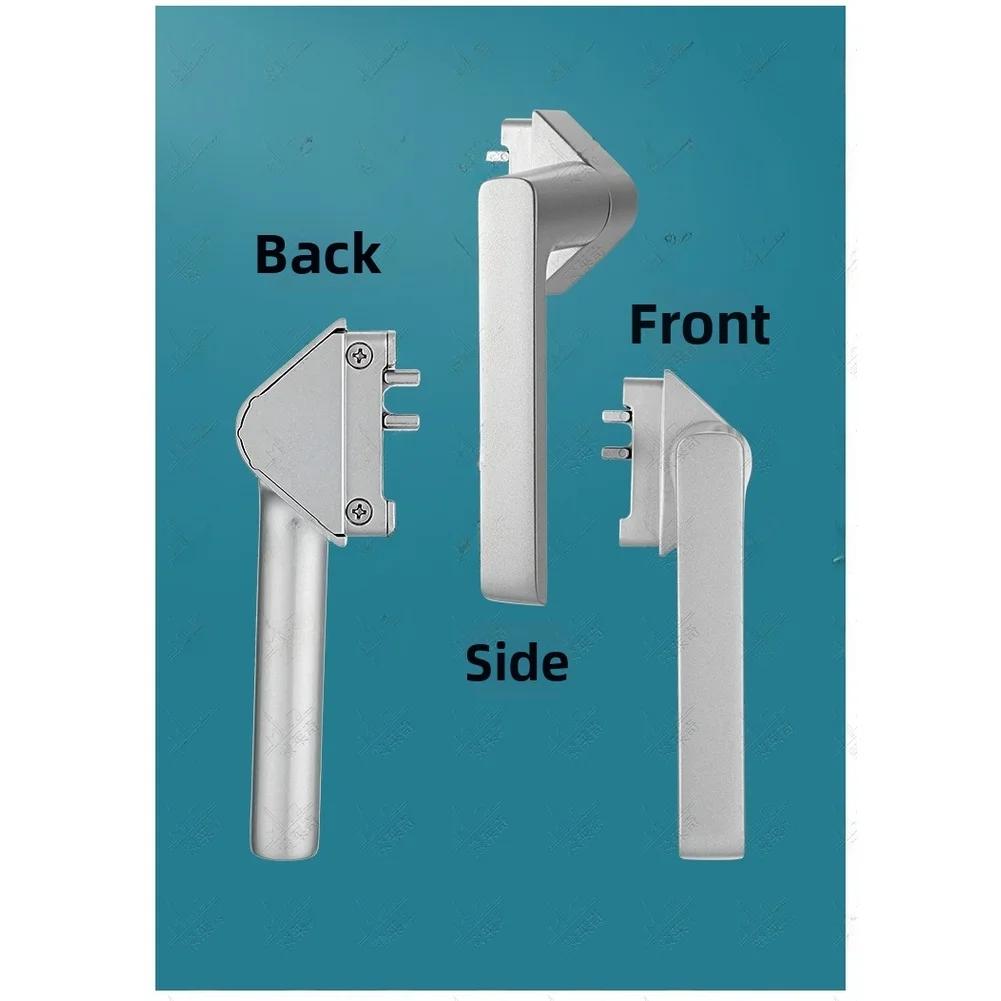 Narrow Profile Casement Window Handle Zinc Alloy Ultra Slim Side Mount For American Style Narrow Window And Doors