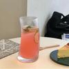 Crescent Shaped Wine Glass Striped Glass Cup Ins Style Cocktail Glass Soda Water Beverage Cups Iced Latte Mug Drinking Glasses