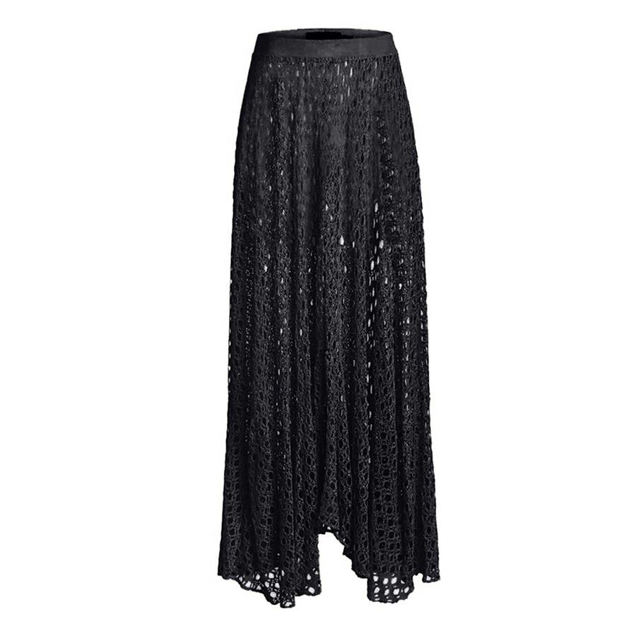 

Европейская и американская женская миди-юбка с полым дизайном - Хит продаж, Новинка 23070176 Extra Large чёрный