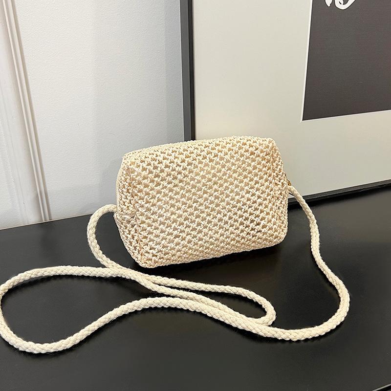 

Summer new fashion straw woven bag one shoulder crossbody small square bag women s bag supports mixed batch
