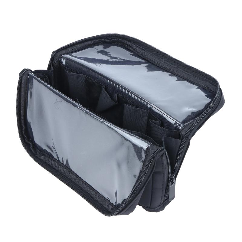 Makeup Brushes Storage Pouch Foldable Stand-up with Adjustable Dividers Durable Portable Organizer for Makeup Artists Travel
