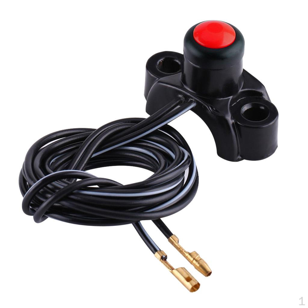 ATV 22mm Handlebar Engine Kill Stop Button Switch