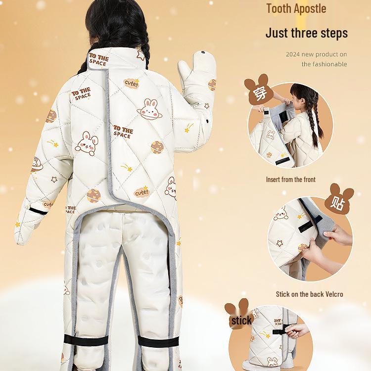 Thickened Winter Windshield & Rear Seat Cover for Children's Electric Cars - Parent-Child Cold-Proof, Windproof Protection