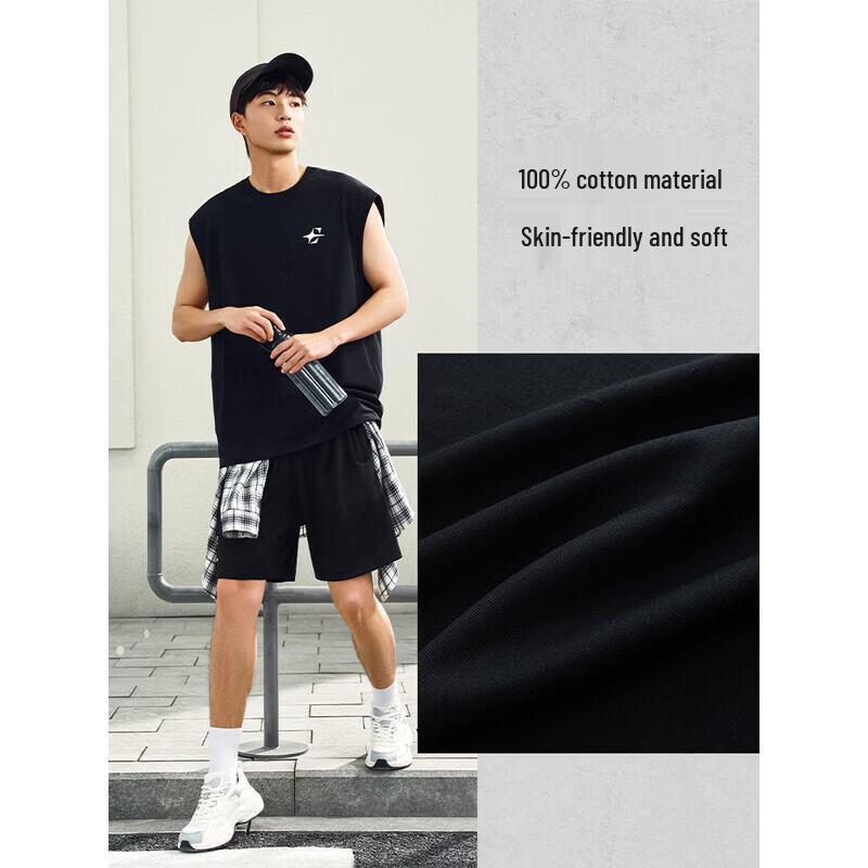 ANTA Men s Letter Print Basketball Training Vest 2XL