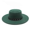 2022 Woolen Hat Women Spring And Autumn French Top Hat White Flat Edge Wide Brim British Men