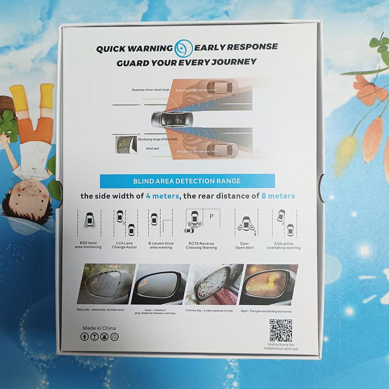 Automobile BSD Blind Area Monitoring Lane change Auxiliary System 24GHz Microwave Radar Assist vehicles in safely changing lanes