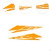 1 Pair Motorcycle Body Decoration Stickers Waterproof Multifunctional Car Accessories PVC Material