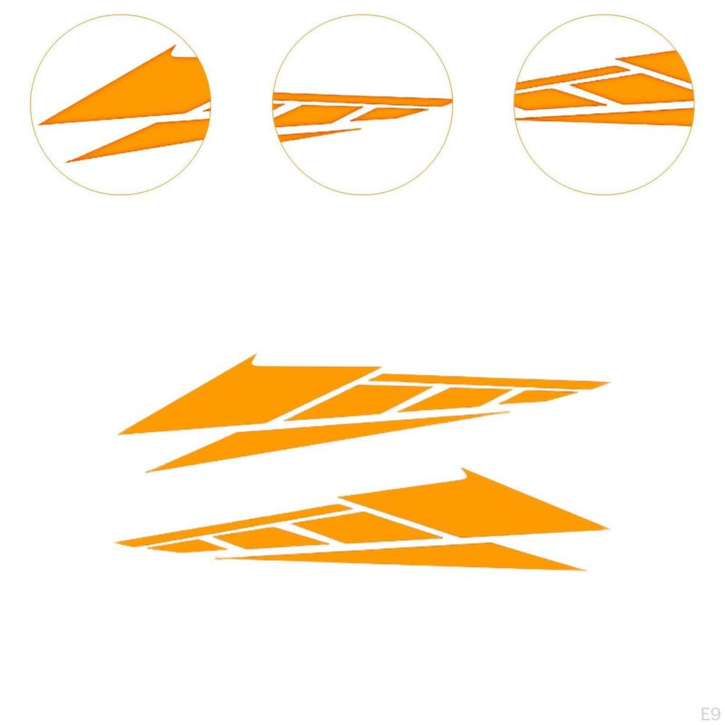 1 Pair Motorcycle Body Decoration Stickers Waterproof Multifunctional Car Accessories PVC Material