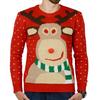 Christmas Sweater Reindeer Gift For Christmas Tree Warm Gray