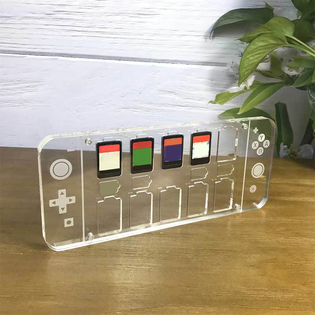 Game Card Case Transparent 14 in 1 Multifunctional Acrylic Game Card Holder for Switch Game Cards