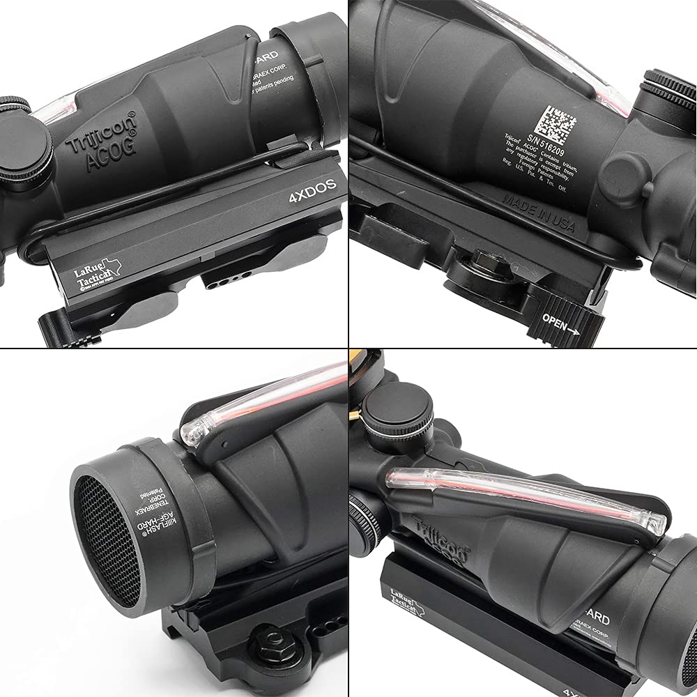 Military Garage EVOLUTION GEAR TA31 COG ECOS 4x32 Scope & RMR Replica Set with Kill Flash, QD Mount, 4x Magnification, Black
