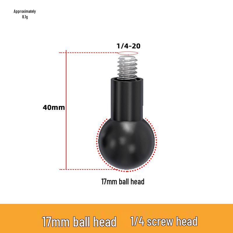 

17mm Anti-Shake Rotatable Mobile Streaming Stand with 1/4 Thread Ball Head Adapter