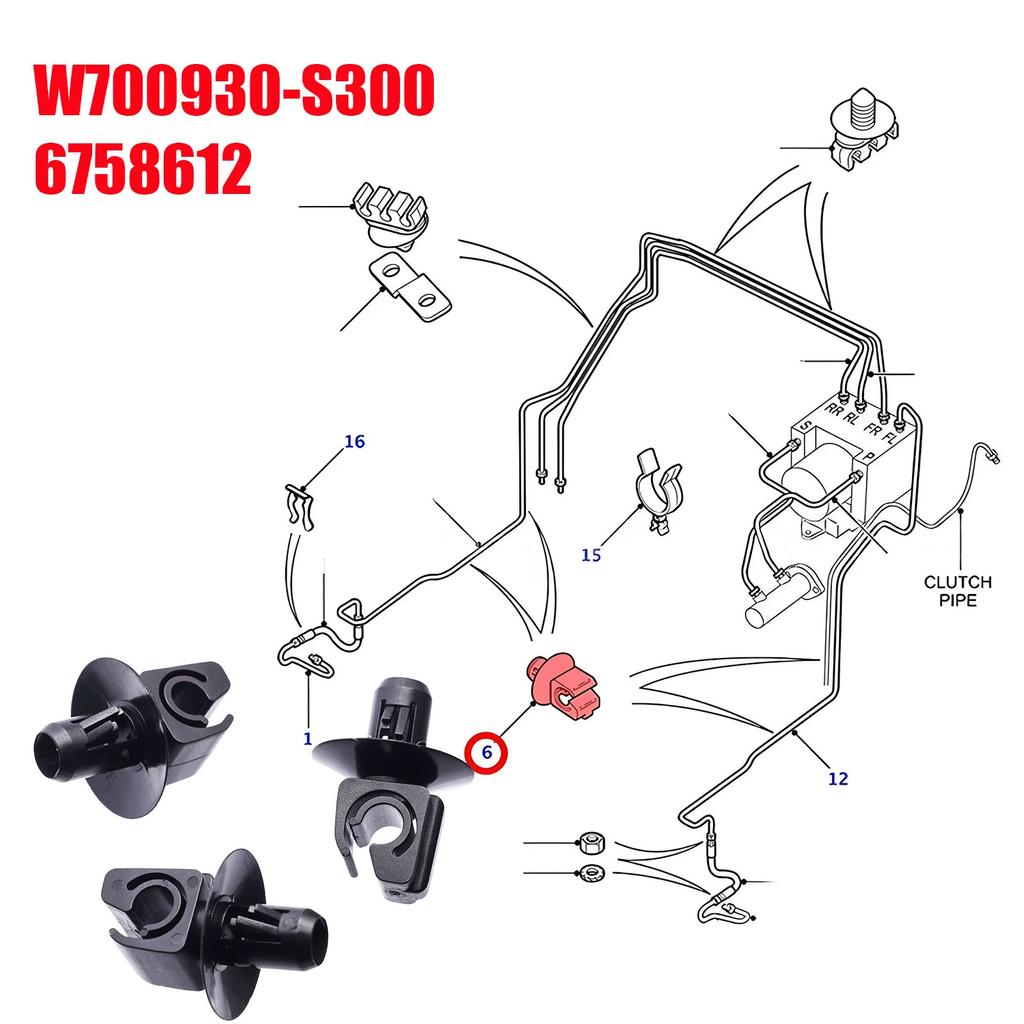 Front Rear Wheel Arch Lining Fastener Clips 2T14V35312AB FOR Ford Transit Connect 2002-2013