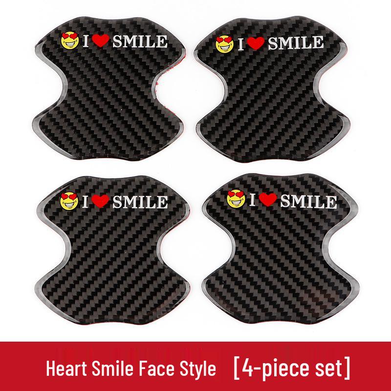 Hot Seller: Trendy Unlimited Carbon Fiber Car Anti-Scratch Door Bowl Sticker