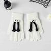 Korean Version of Touch Screen Gloves for Couples In Winter Thick for Men and Women New Cute Knitted Split Finger Thickened Warm Cycling Fingerless