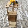 Educational Toys Wooden Elevator Assembled Electric Lift Technology Making Toys Electric Toy