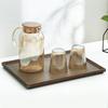 Walnut Tray Rectangular Wooden Tea Tray Mug Tray Afternoon Tea Coffee Storage Tray Solid Wooden Snack Tray