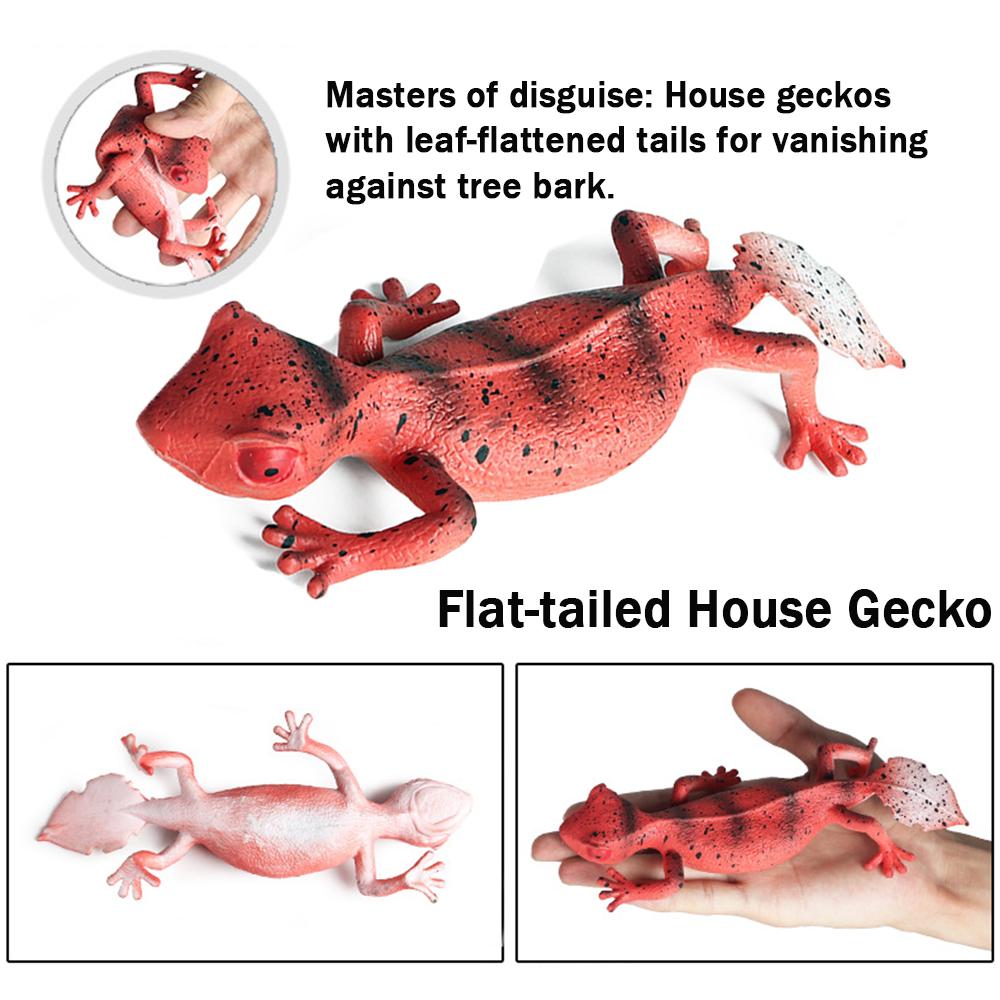 TPR Gerçekçi Kertenkele Oyuncak, Yüksek Kalite, Yumuşak Dayanıklı Yıkanabilir Ultra Detaylı Tasarım, Doğum Günü, Noel ve Okula Dönüş Hediyesi