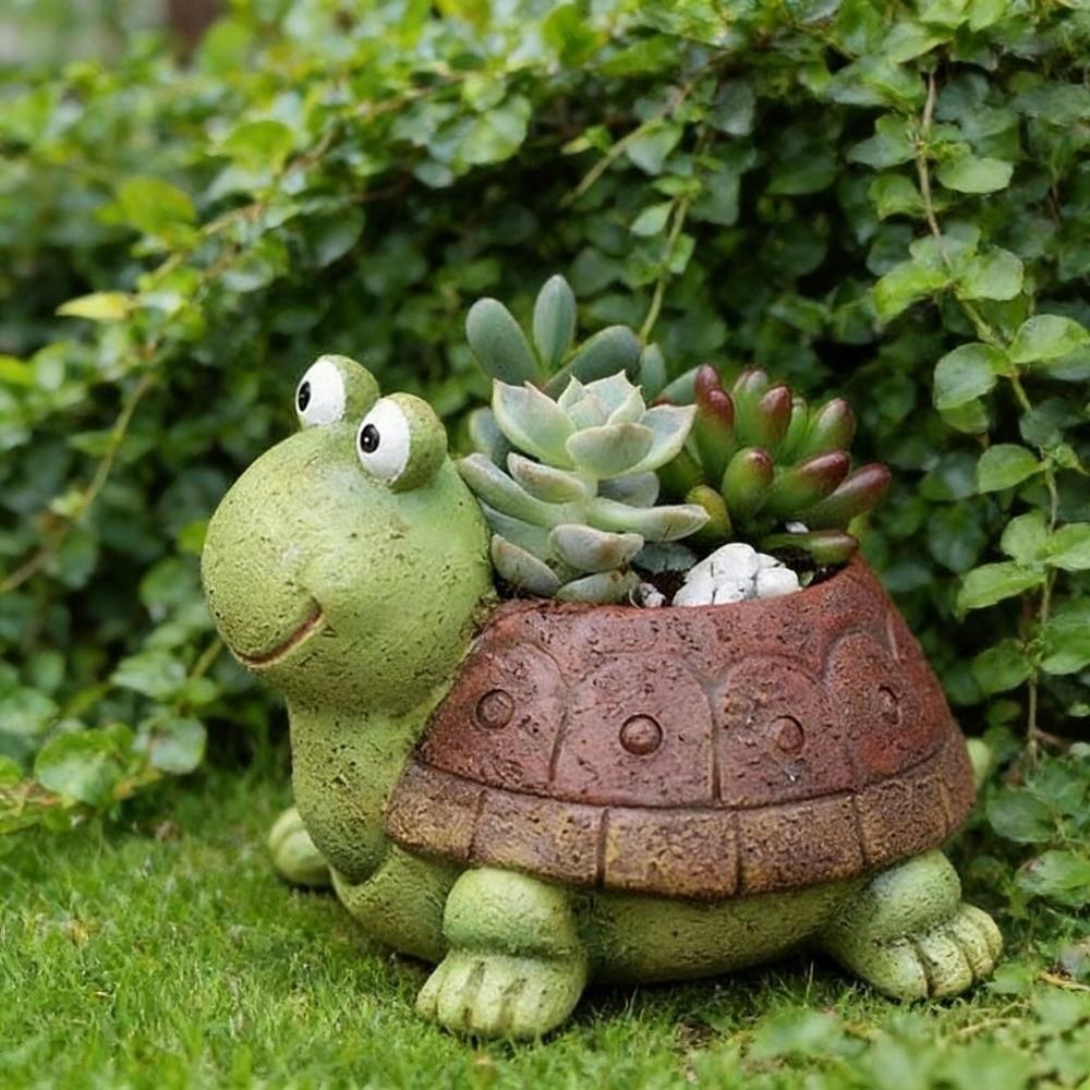 Tortoise Flower Pot Desktop Ornaments Rabbit Flowerpot Creative Style Plant Holder Home Decor