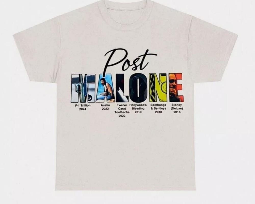 Retro post malone shirt vintage 90s style shirt, Malone Graphic Gift For Friend Unisex T-Shirt M