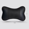 2PCS Auto Universal Seat Soft Breathable Interior Decoration Top Quality Cowhide Car Neck Pillows Headrest Neck Pillow Support
