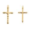 Classical Retro Crucifix Pendant Stainless Steel Men's Jewelry Gold Plated Unisex Faith Necklace Pendant