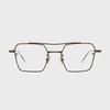 Deumeuaen Cross Road 08 Beta Titanium Rimless Glasses