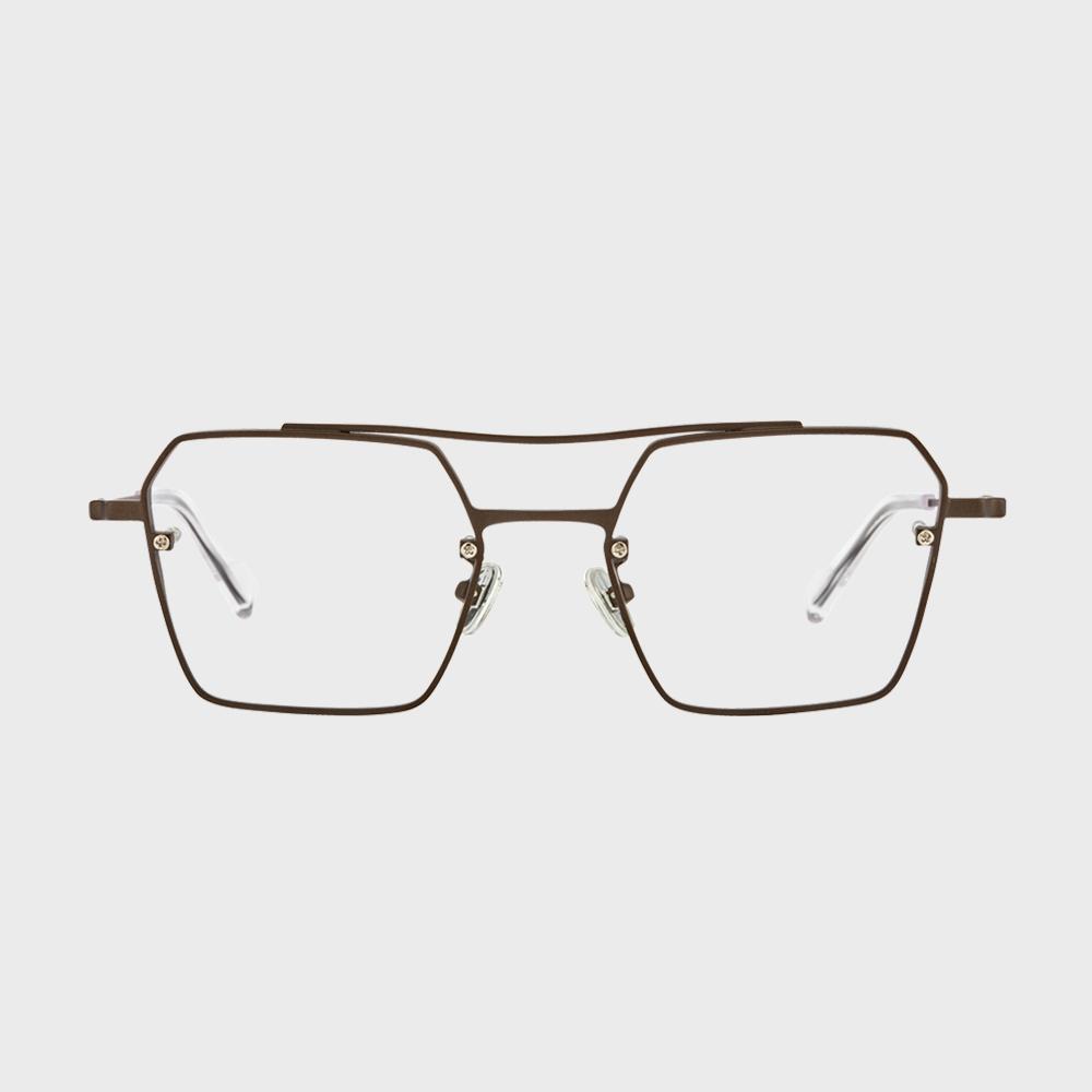 Deumeuaen Cross Road 08 Beta Titanium Rimless Glasses