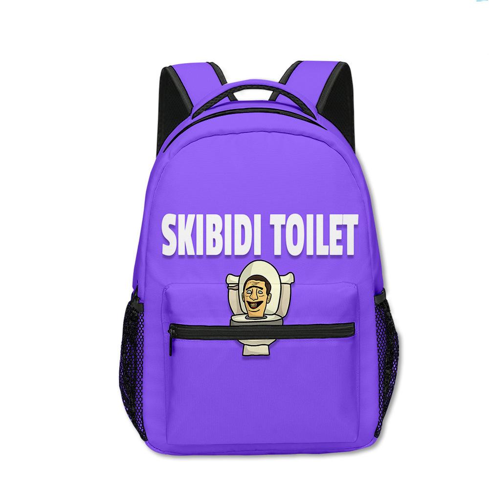 Popular Kpop Youthful School Bags Unisex Skibidi Toilet Travel Bags 3D Print Oxford Waterproof Notebook Shoulder Backpacks