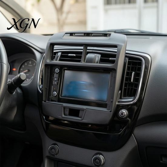 Car Radio Mounting Bracket 9-Inch Fascia Frame for Toyota Avanza, 2012 Dashboard Console Panel Bezel Center Navigation Dash Bracket, Replacement Heat