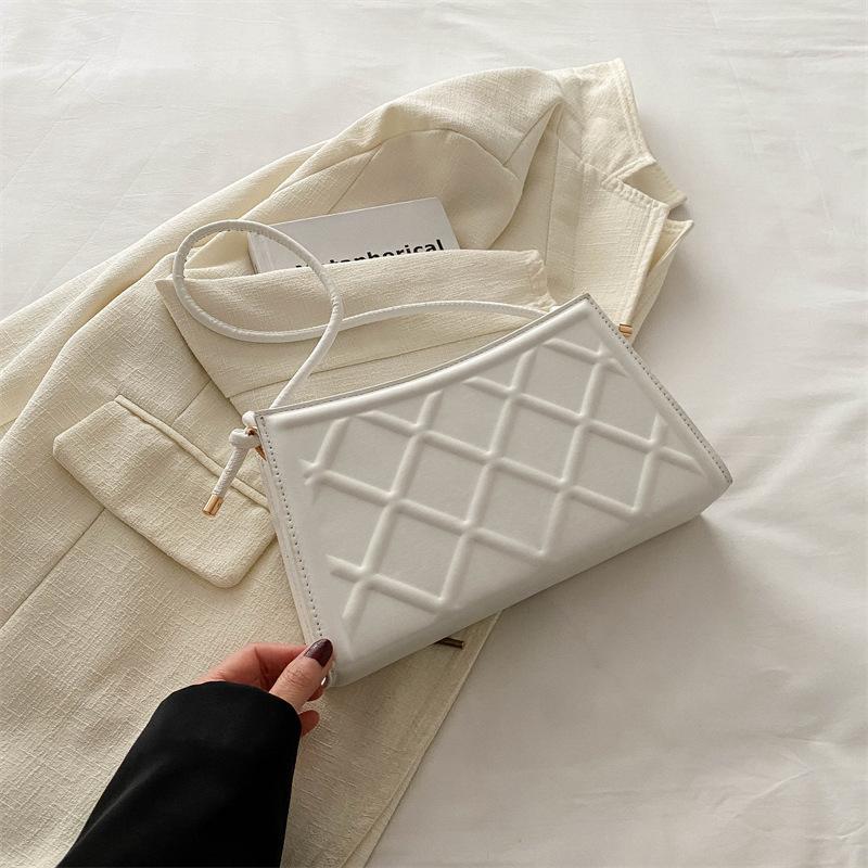 

Small bag women s 2024 summer new trend fashion armpit bag simple casual shoulder women s bag casual small square bag білий