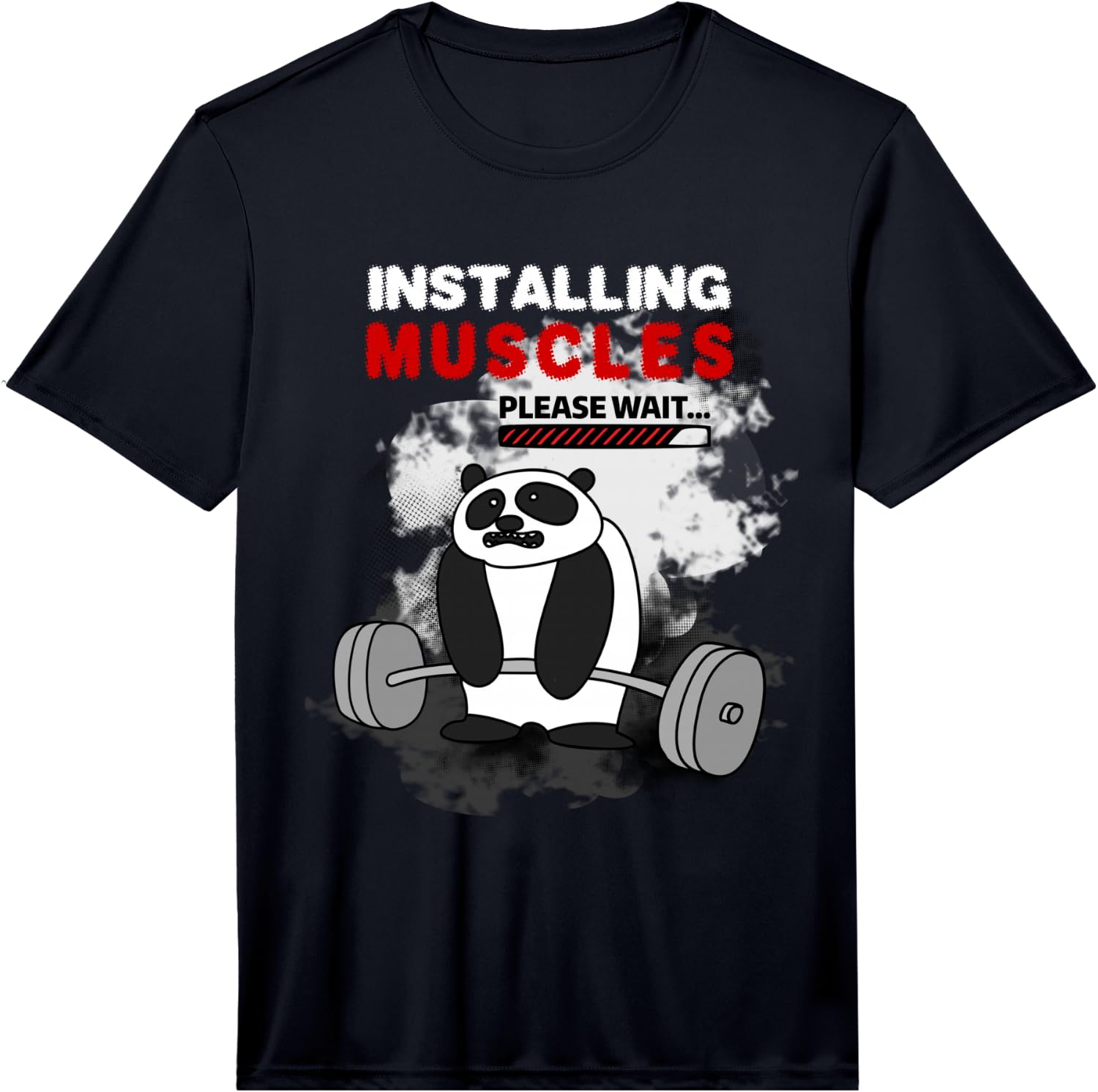 Installing Muscles Please Wait Funny Exercise Gift Performance Unisex T-Shirt XXXXL