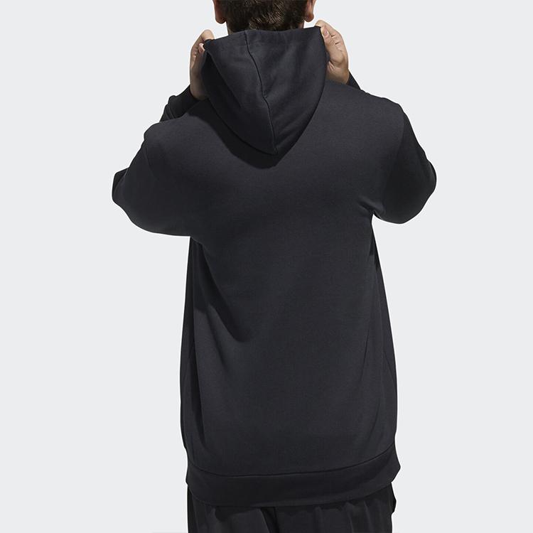 Adidas Knit Hooded Casual Sports Jacket Men Outerwear Black FL8591